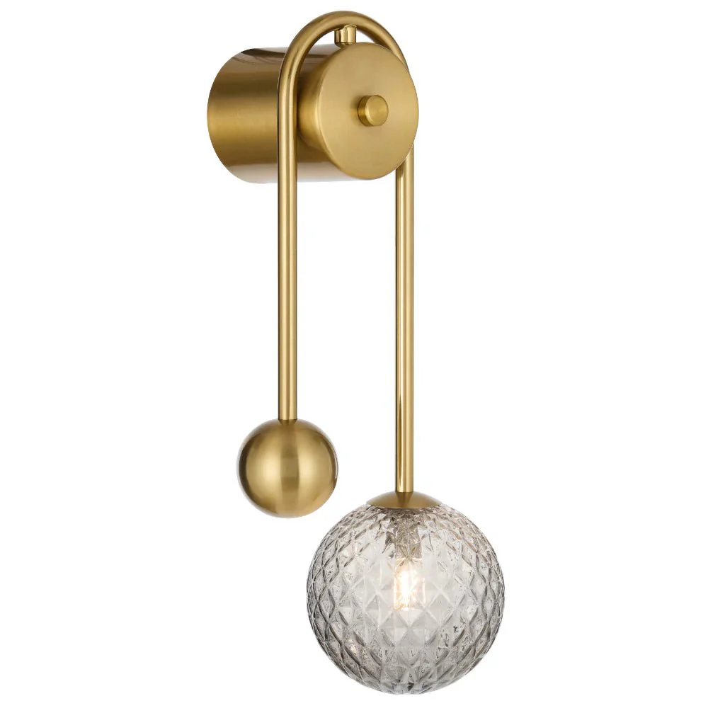 Telbix Felton Arm Wall Light Antique Gold FELTON WBA-AG