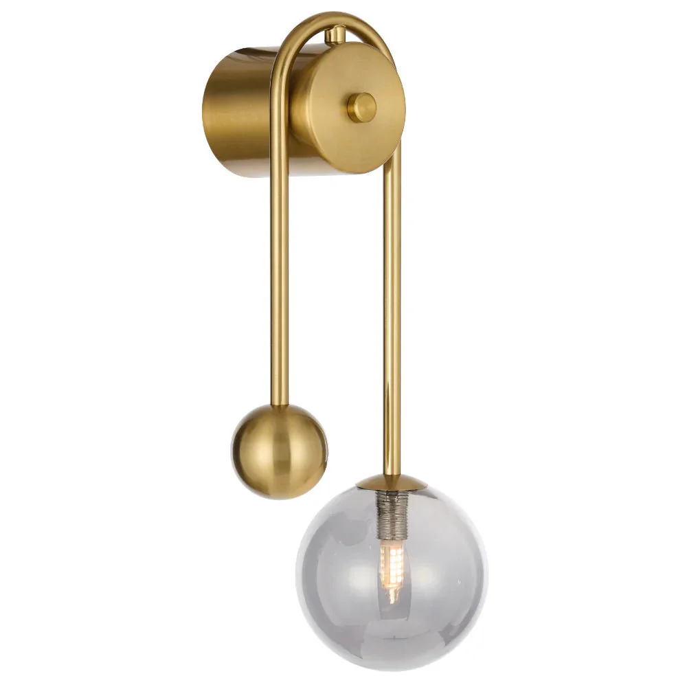 Telbix Felton Arm Wall Light Antique Gold FELTON WBA-AG - Image 2