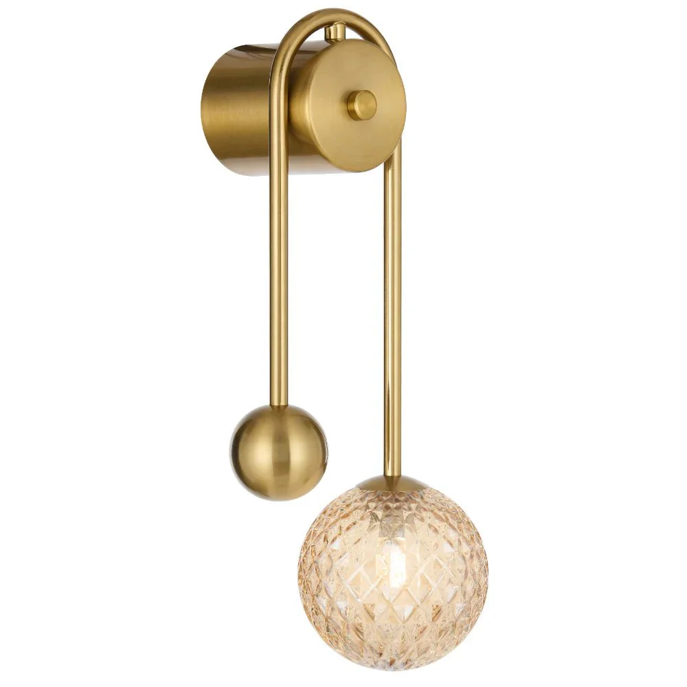 Telbix Felton Arm Wall Light Antique Gold FELTON WBA-AG - Image 3