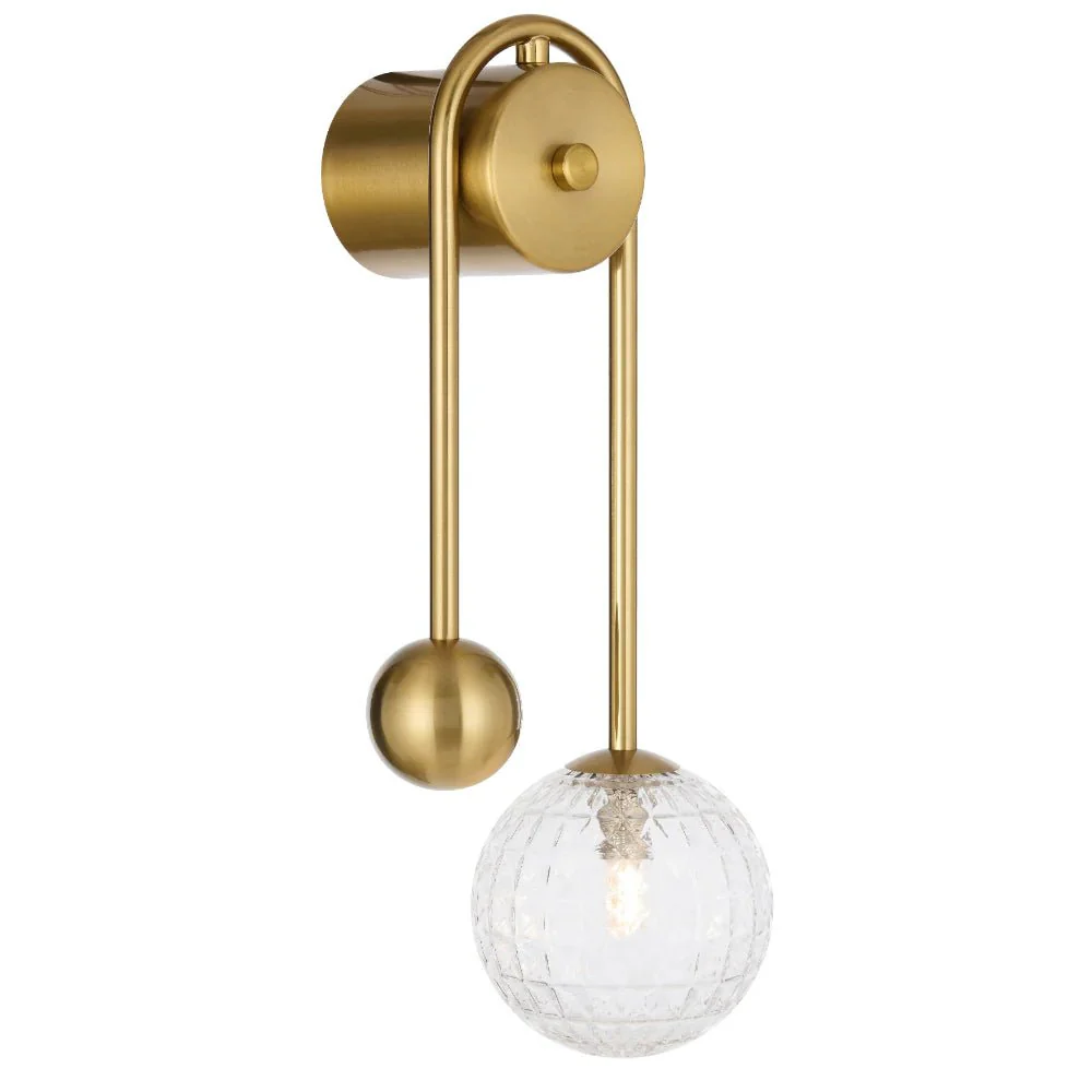 Telbix Felton Arm Wall Light Antique Gold FELTON WBA-AG - Image 5