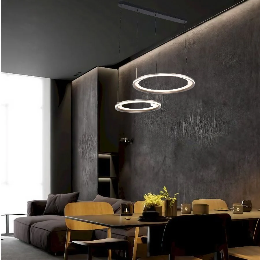 Telbix Fulcrum 2 Light Pendant- Grey