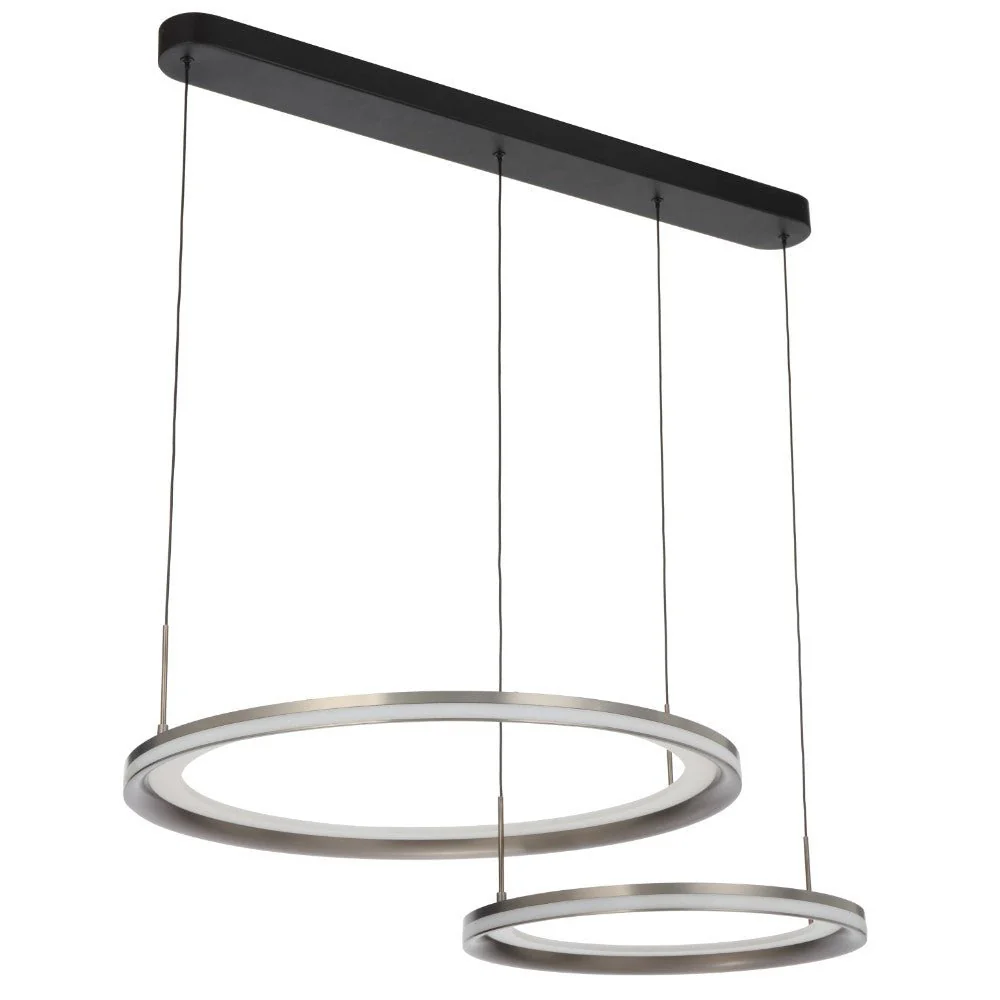 Telbix Fulcrum 2 Light Pendant- Grey - Image 3