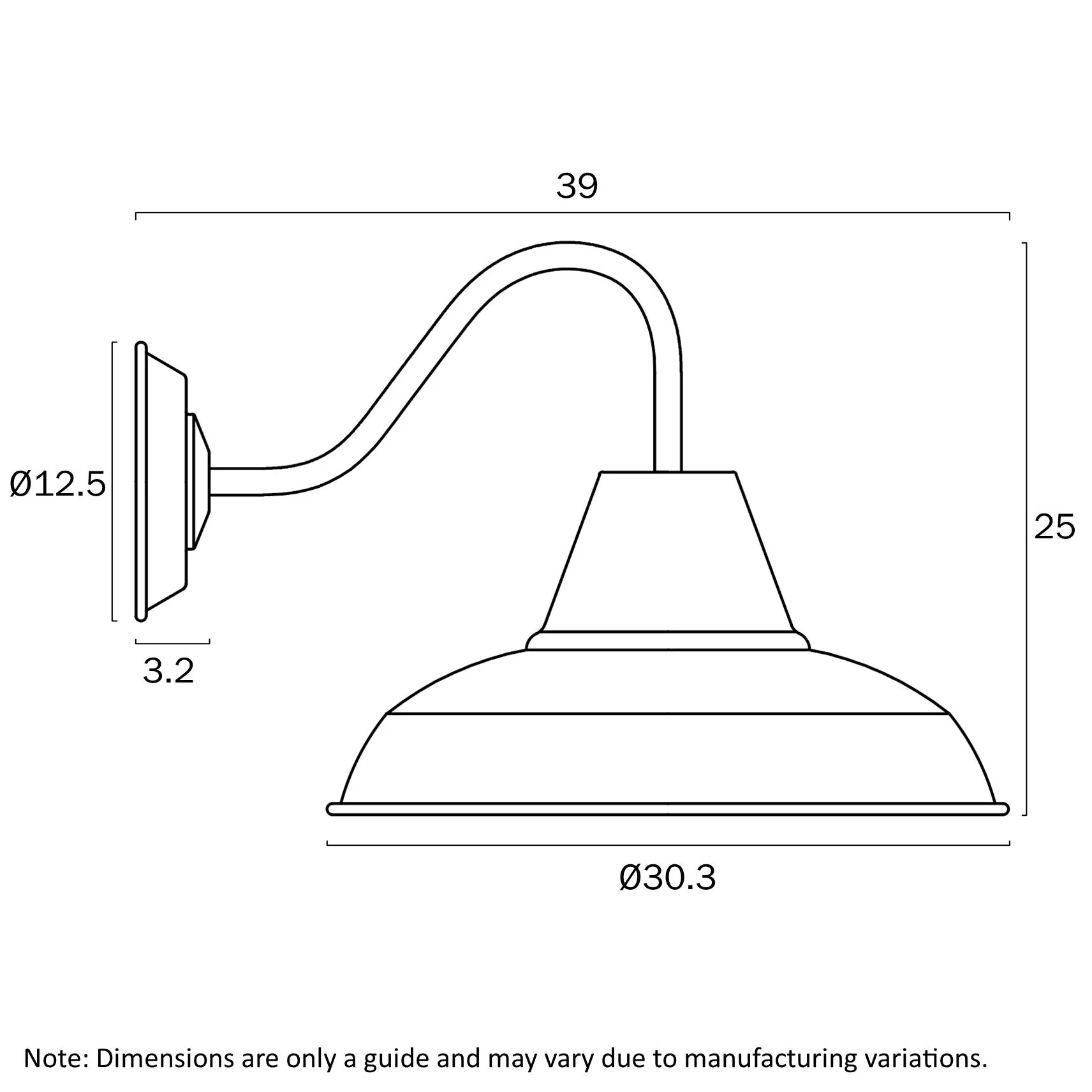 Telbix Gordon Exterior Wall Light GORDON EX-WH - Image 5