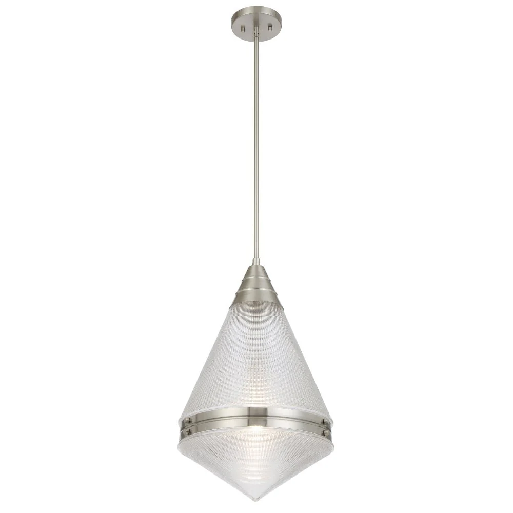 Telbix Harnon 1 Light Pendant in Nickel, Black and Antique Gold - Image 7