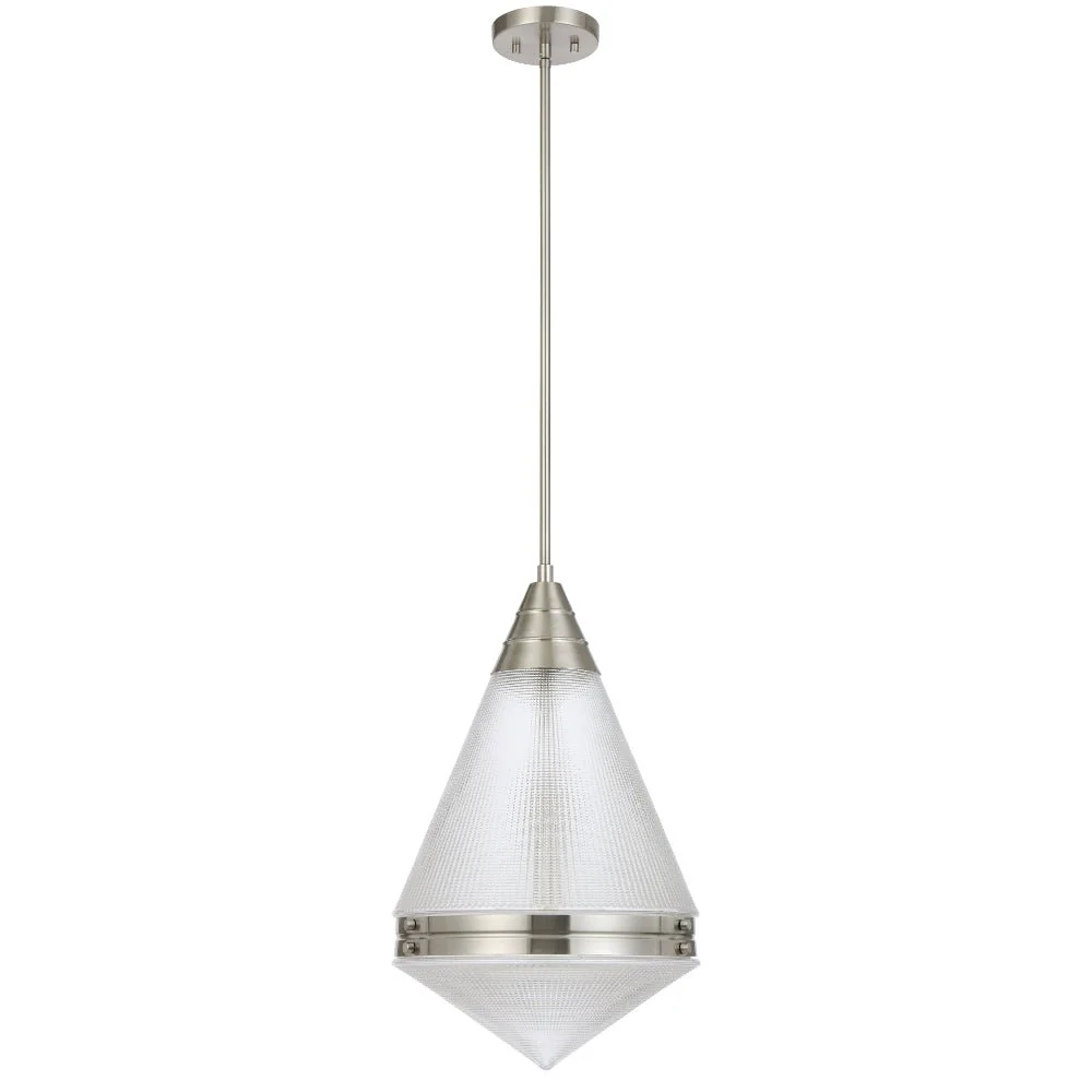 Telbix Harnon 1 Light Pendant in Nickel, Black and Antique Gold - Image 8