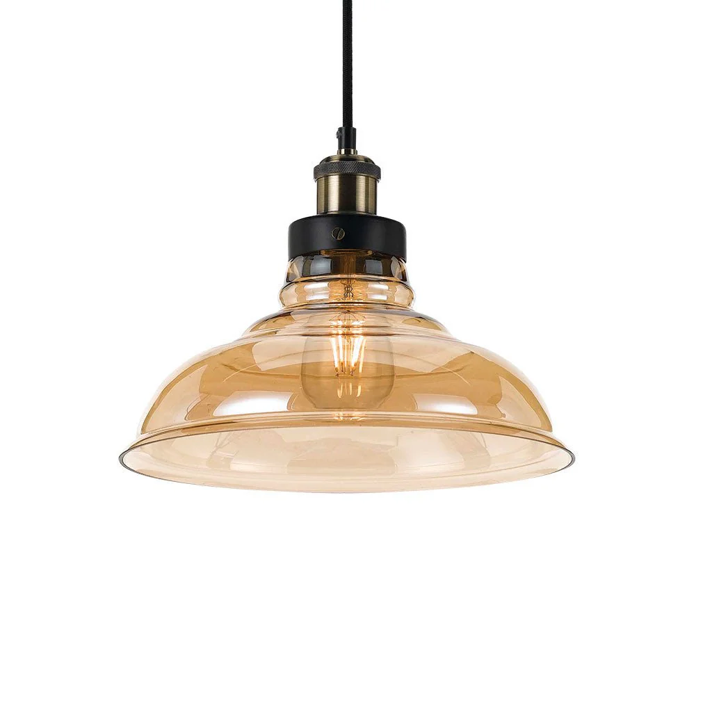 Telbix Hertel 30 Pendant - Black Amber - Image 3