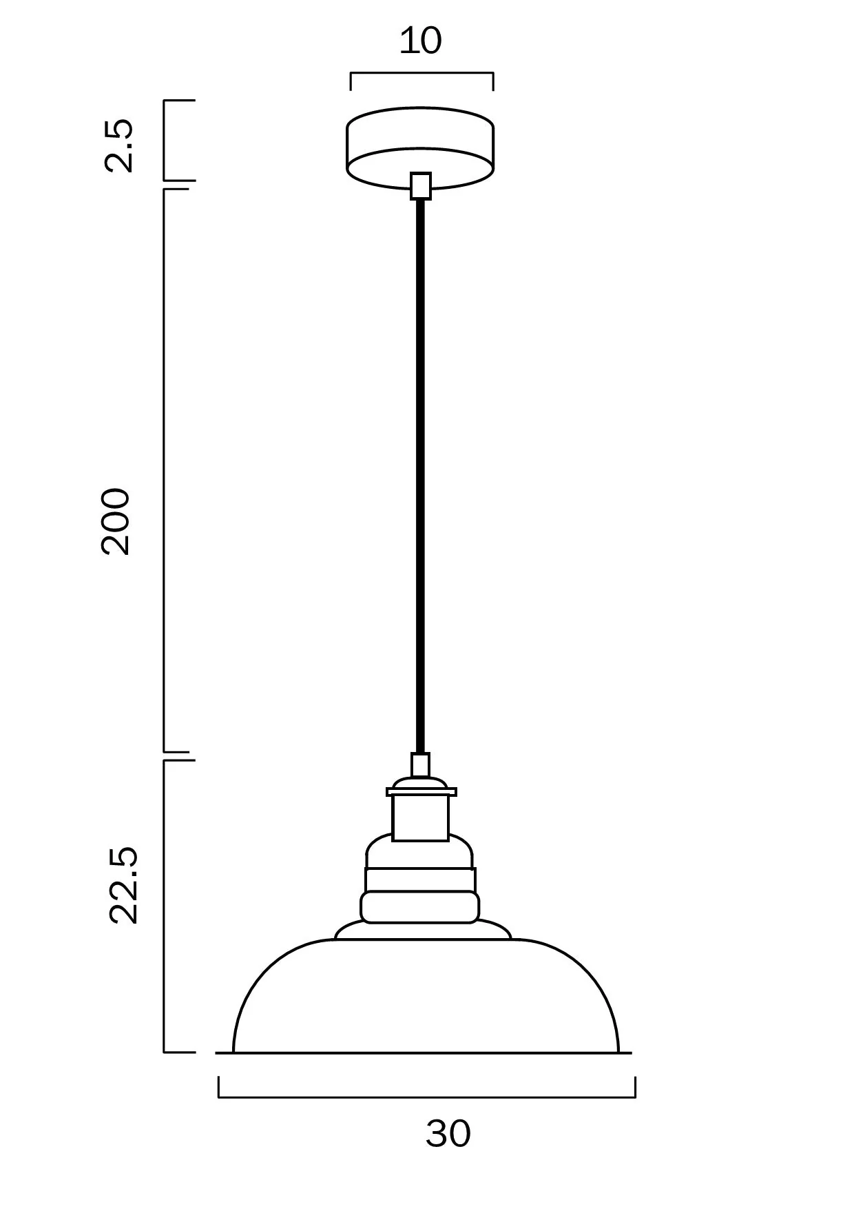 Telbix Hertel 30 Pendant - Black Amber - Image 4