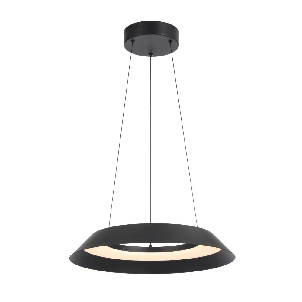 Telbix Hovin Pendant 43CM or 58CM Available in Black or White - Image 5