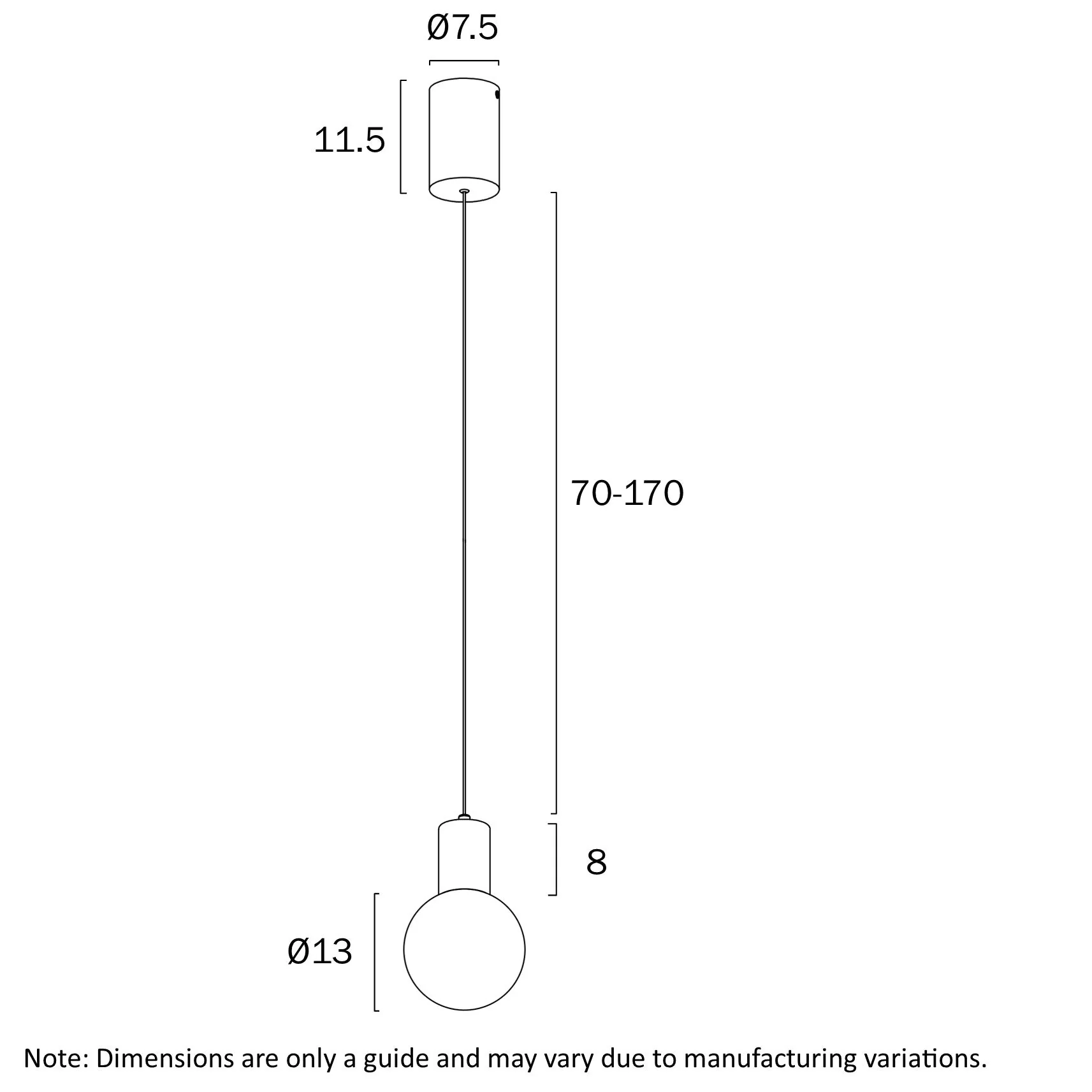 Telbix Invar 1 Light Pendant - Image 5
