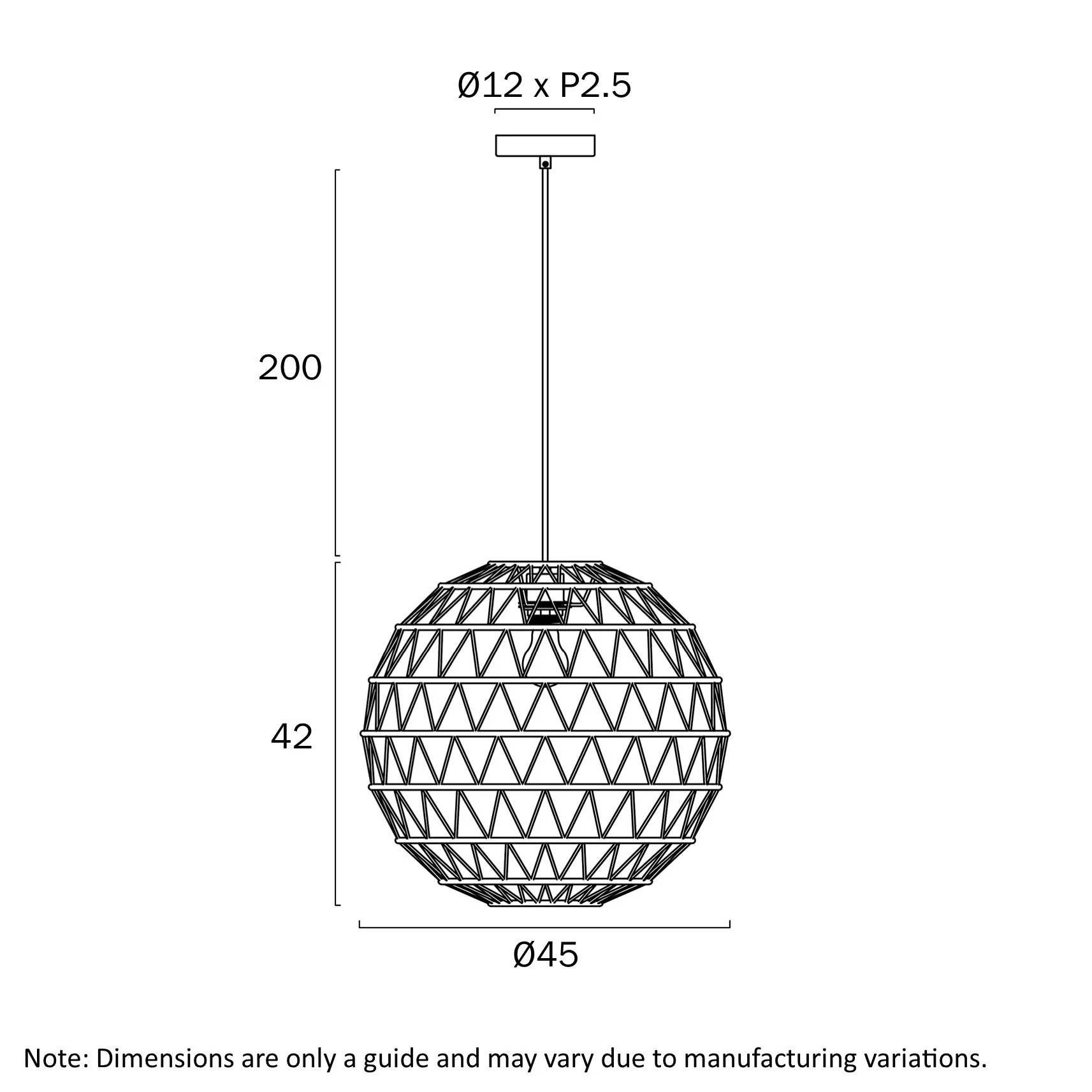 Telbix Ivalo Pendant Light in Black or Natural Colors 45CM 60CM - Image 9