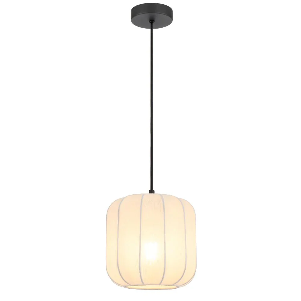 Telbix Jonsel 20 1 Light Pendant Black JONSEL PE20-BK