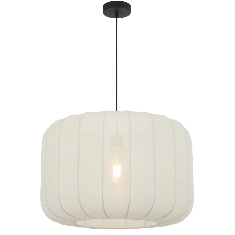 Telbix Jonsel 50 1 Light Pendant White JONSEL PE50-WH