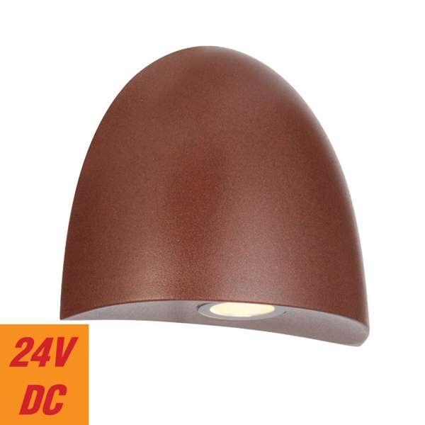 Telbix Jora Exterior Step Wall Light in Corten, Verde Green and Black - Image 4