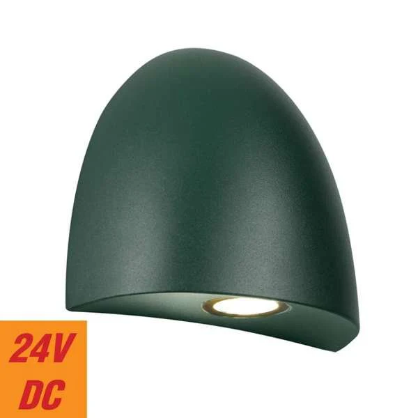 Telbix Jora Exterior Step Wall Light in Corten, Verde Green and Black - Image 5