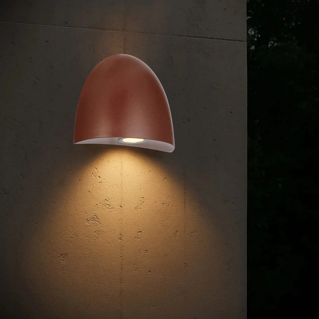 Telbix Jora Exterior Step Wall Light in Corten, Verde Green and Black - Image 8