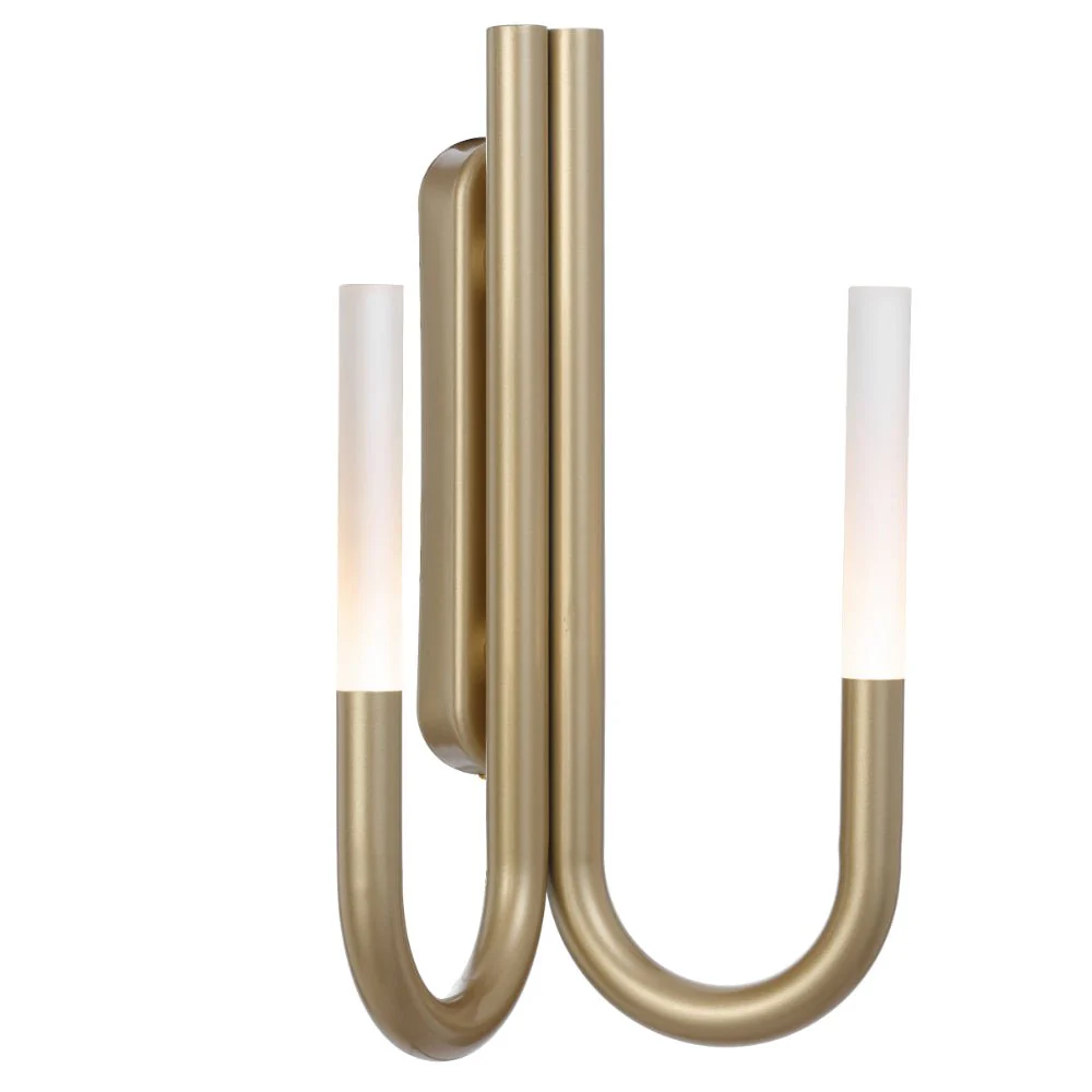Telbix Joshua 40cm 2 Light LED Interior Wall Light in Black or Gold - Image 3