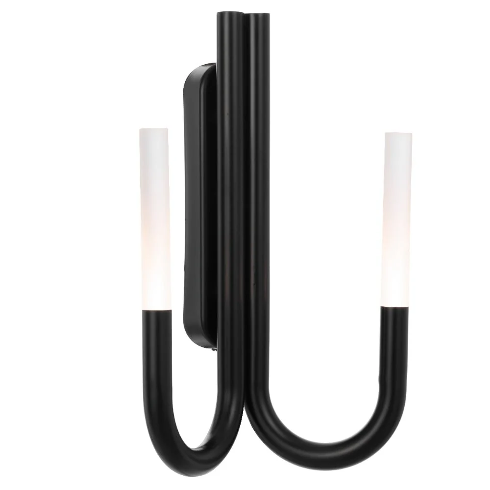 Telbix Joshua 40cm 2 Light LED Interior Wall Light in Black or Gold - Image 9