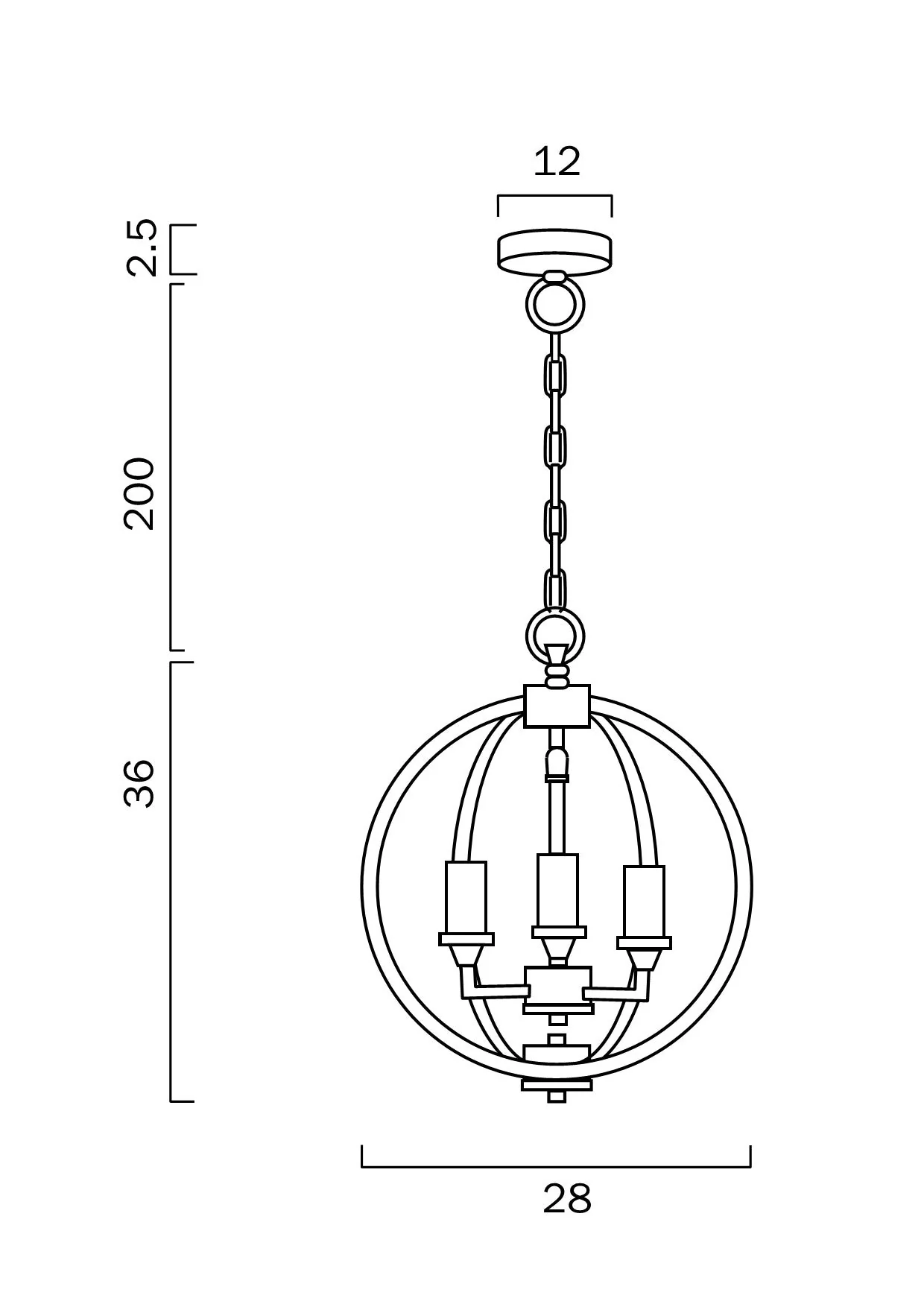 Telbix Kendall Pendant 3 - Image 5
