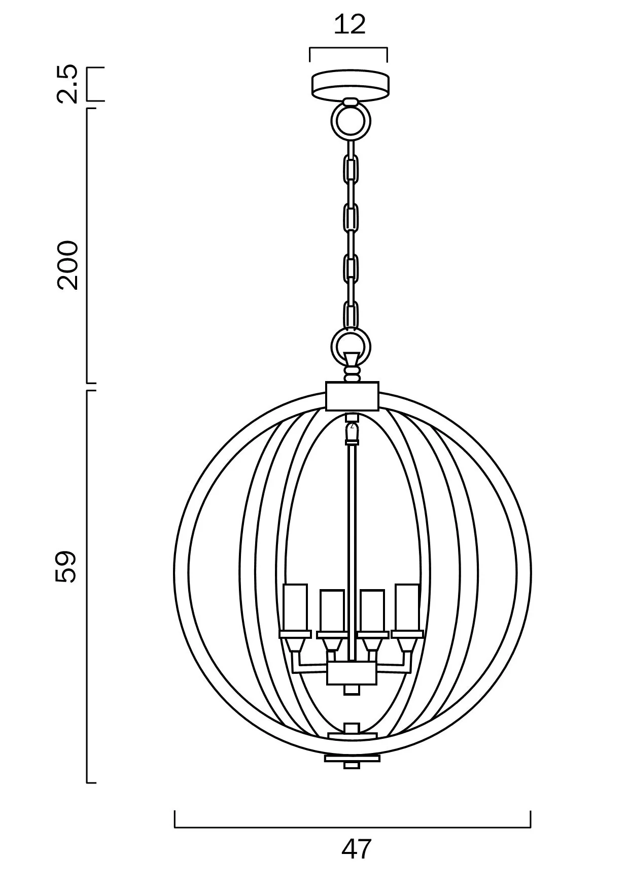 Telbix Kendall Pendant 4 - Image 7