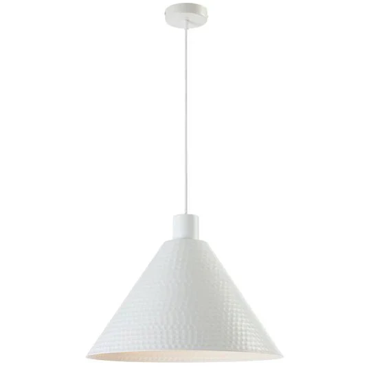 Telbix Kestra Iron 43cm Pendant White KESTRA PE40-WH
