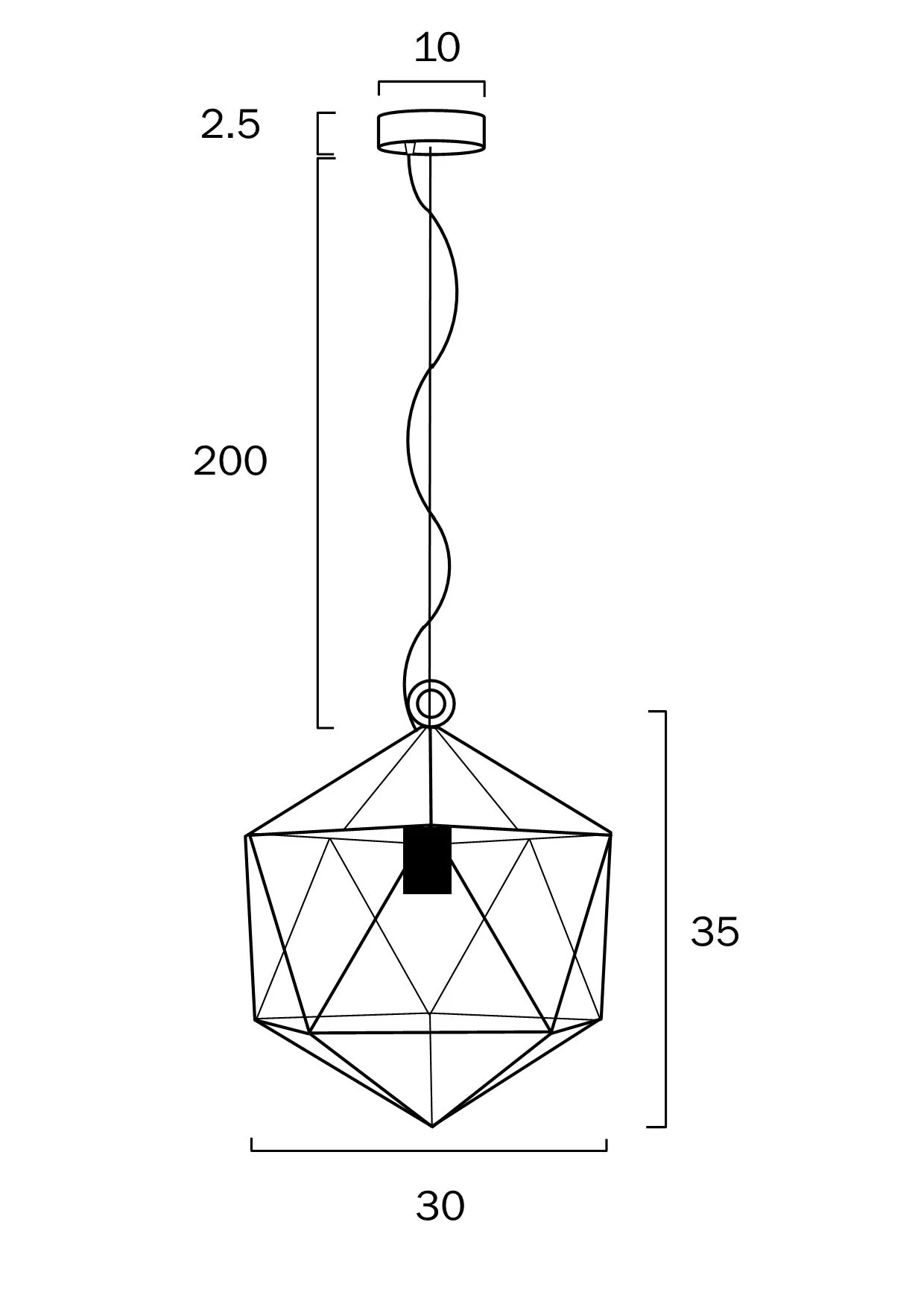 Telbix Lazlo 30,50 Pendant Solid Brass - Image 5