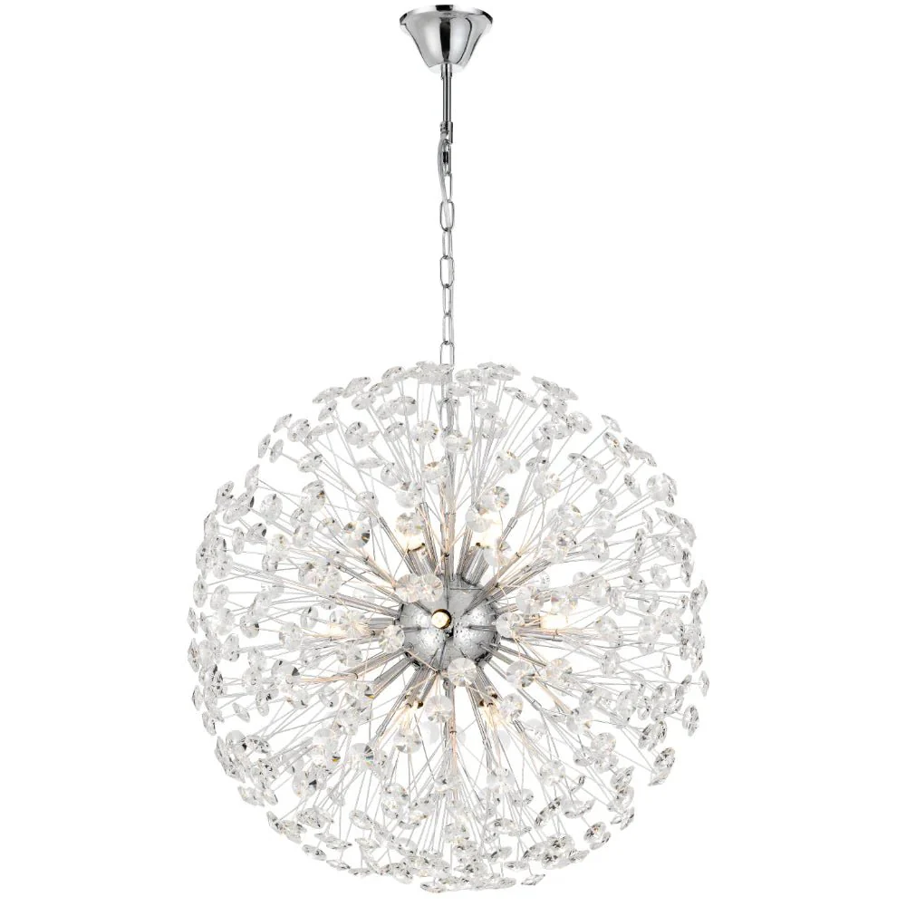 Telbix LERIDA 12 LIGHT ROUND PENDANT LERIDA PE12-CH
