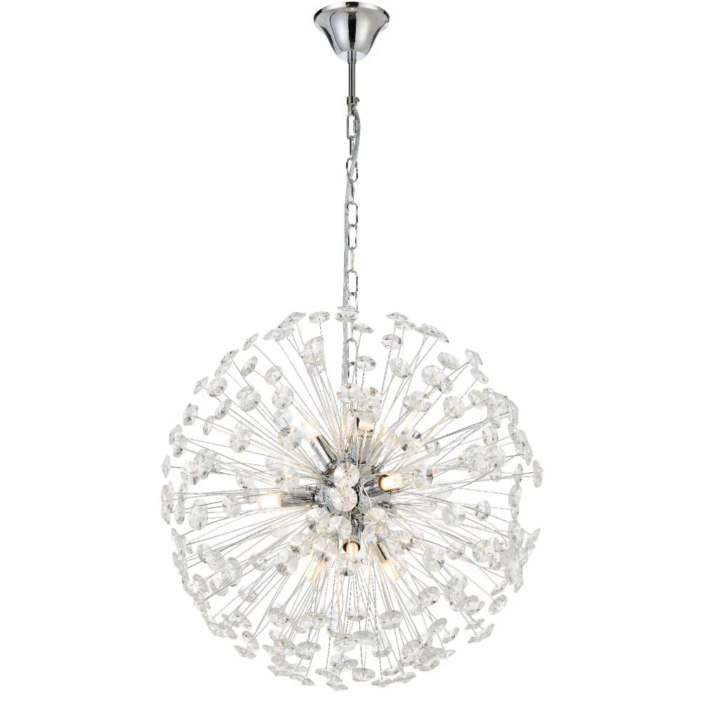 Telbix LERIDA 9 LIGHT ROUND PENDANT LERIDA PE9-CH
