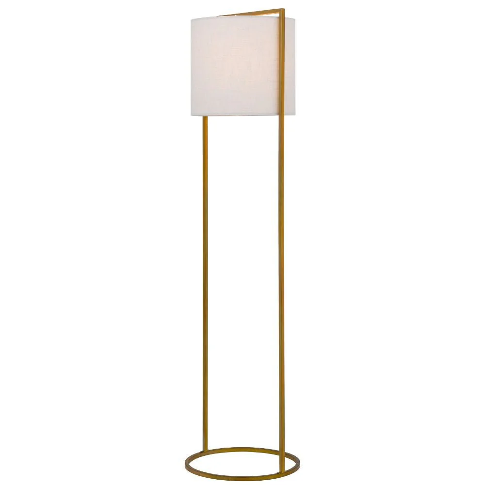 Telbix LOFTUS - Modern-Industrial Boxed Iron & Linen Floor Lamp - Image 3