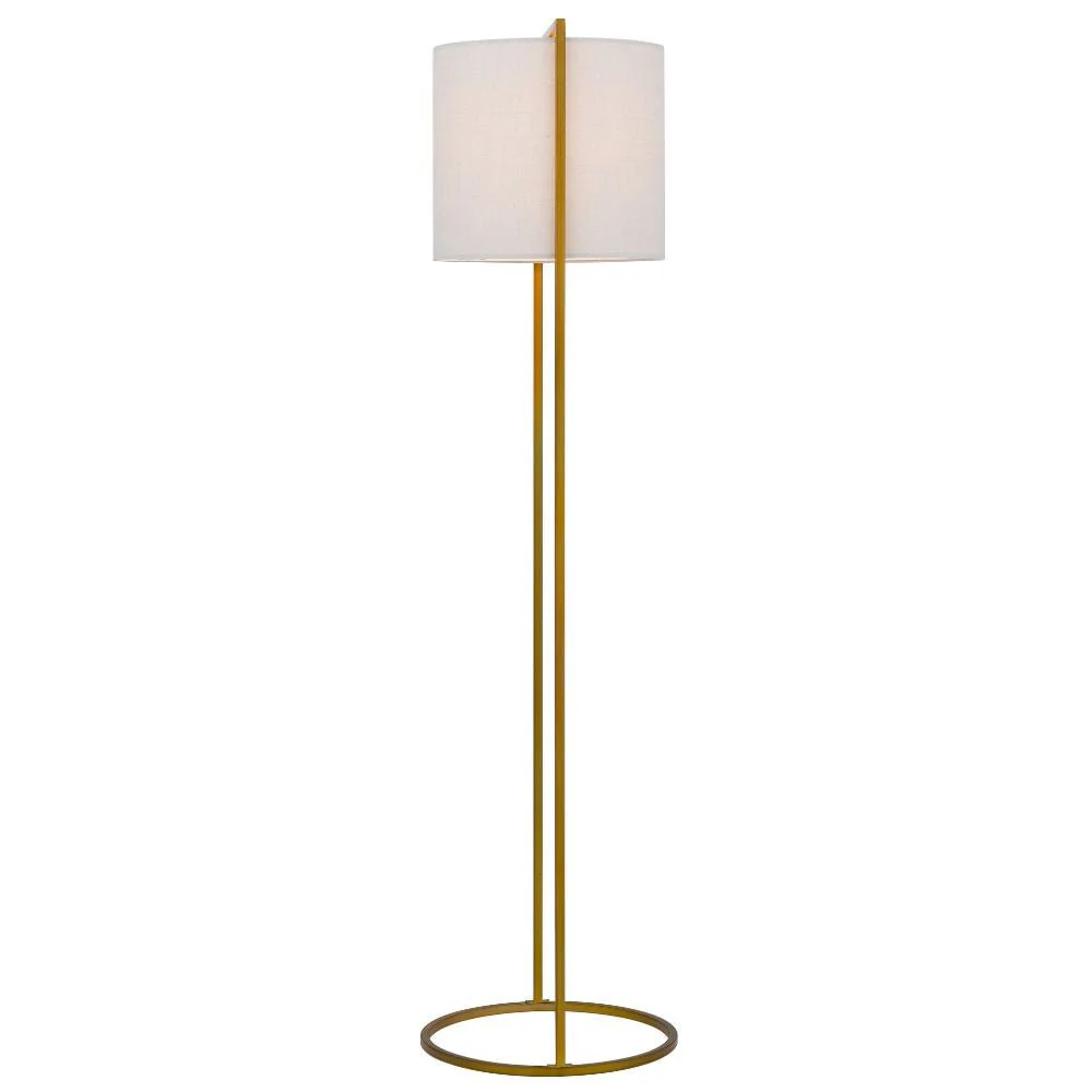 Telbix LOFTUS - Modern-Industrial Boxed Iron & Linen Floor Lamp - Image 5
