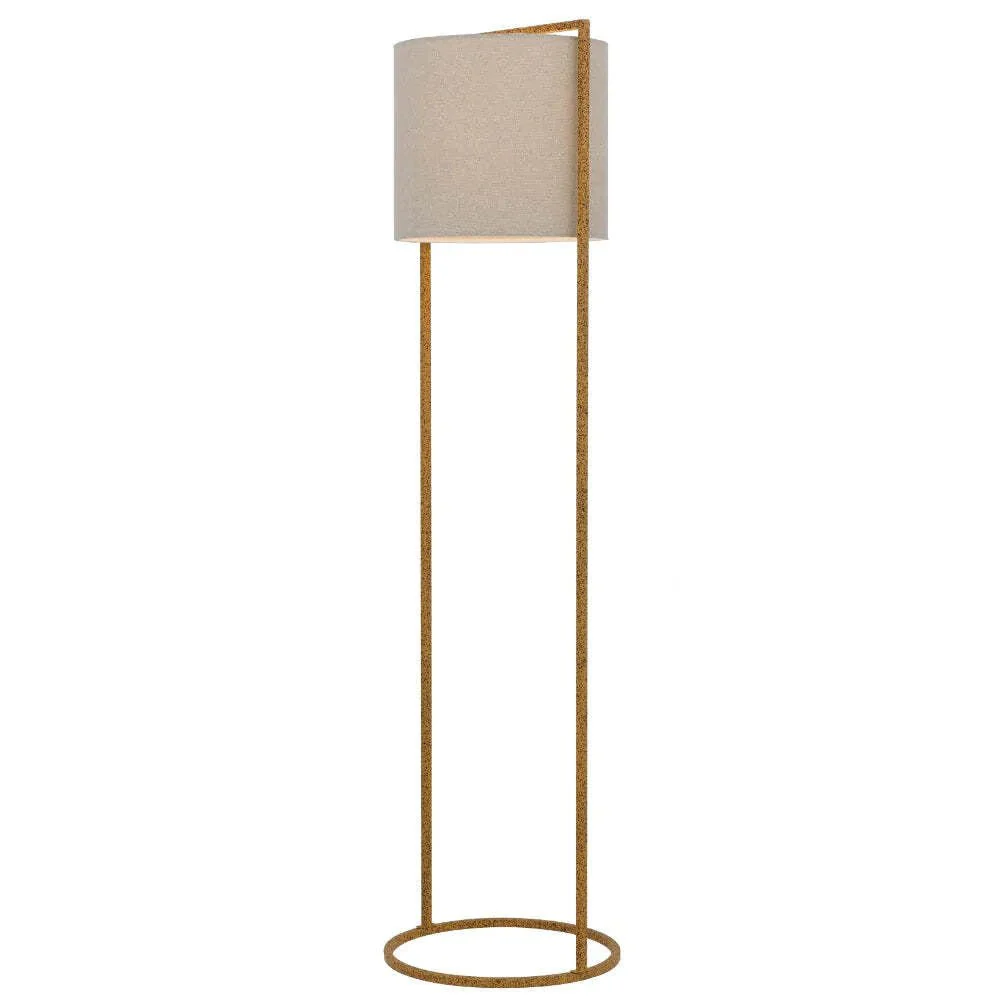 Telbix LOFTUS - Modern-Industrial Boxed Iron & Linen Floor Lamp - Image 6