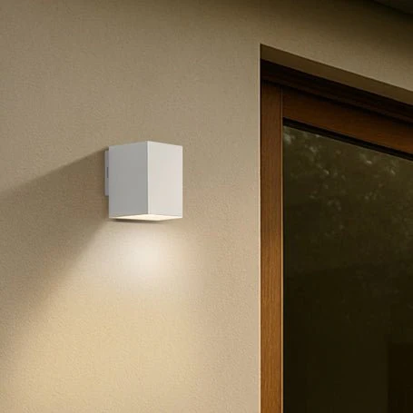 Telbix Lorsa 1 Light Exterior 9W LED Wall Light in Black or White - Image 9
