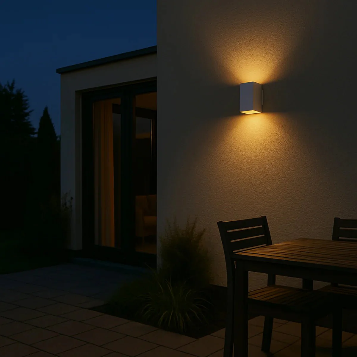 Telbix Lorsa 2 Light Exterior Wall Light in Black or White - Image 7