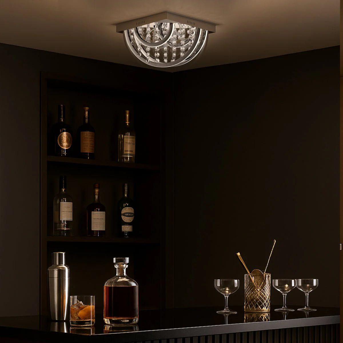 Telbix Luxia Square Close to Ceiling LED Light - Image 4