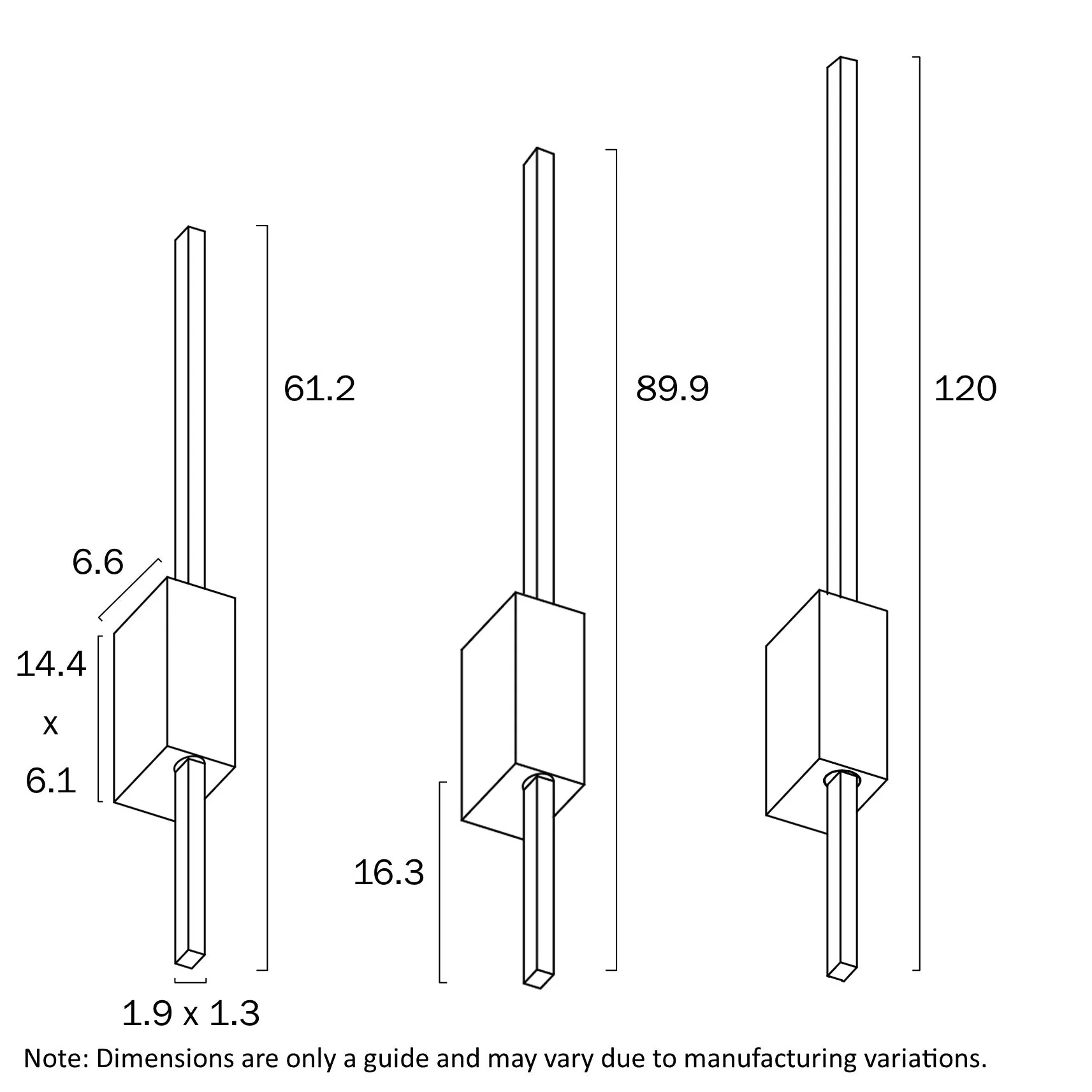 Telbix Madras Wall Light in Black or White 120cm-90cm-60cm - Image 3