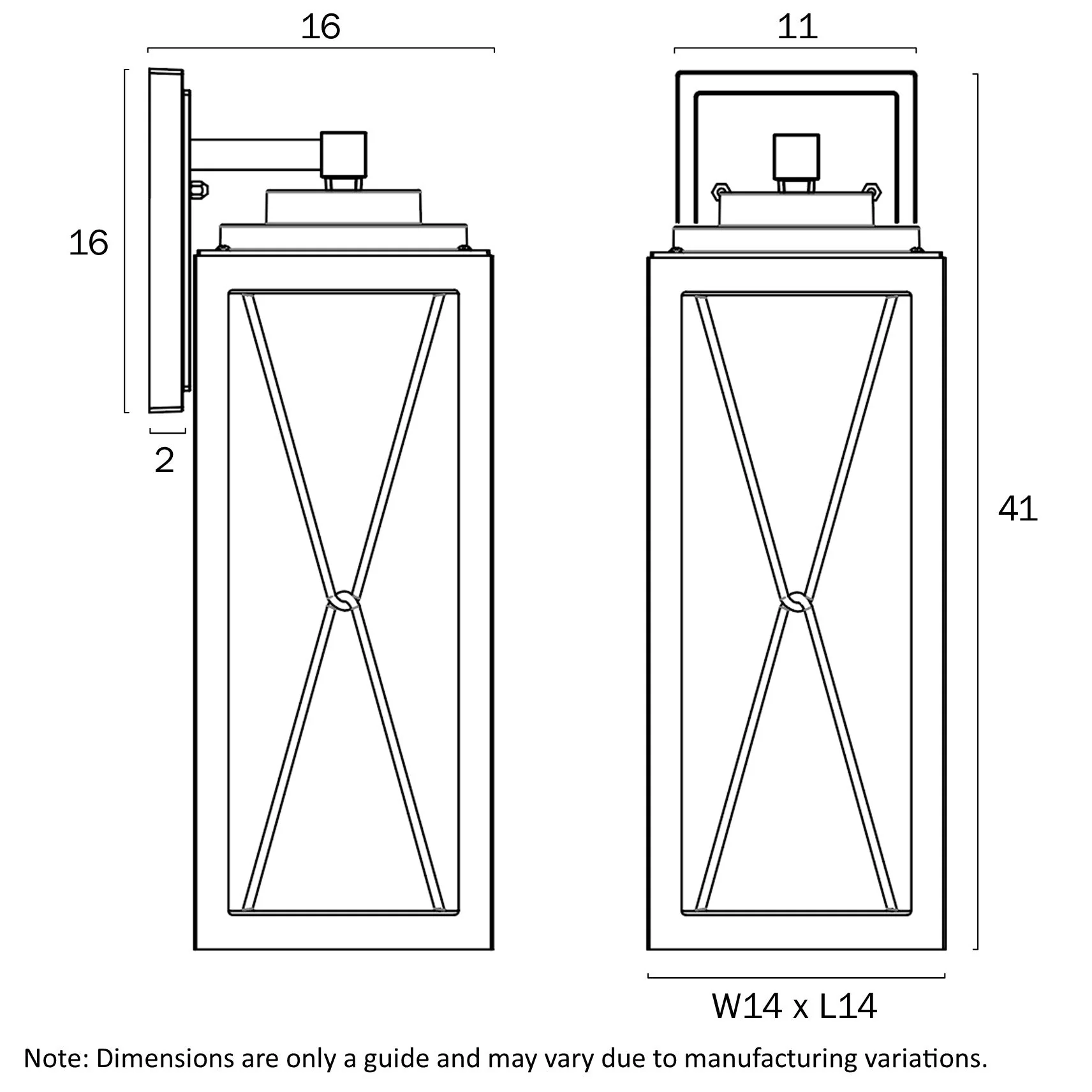Telbix Mallory 40 Exterior Wall Light MALLORY EX40-BK - Image 4