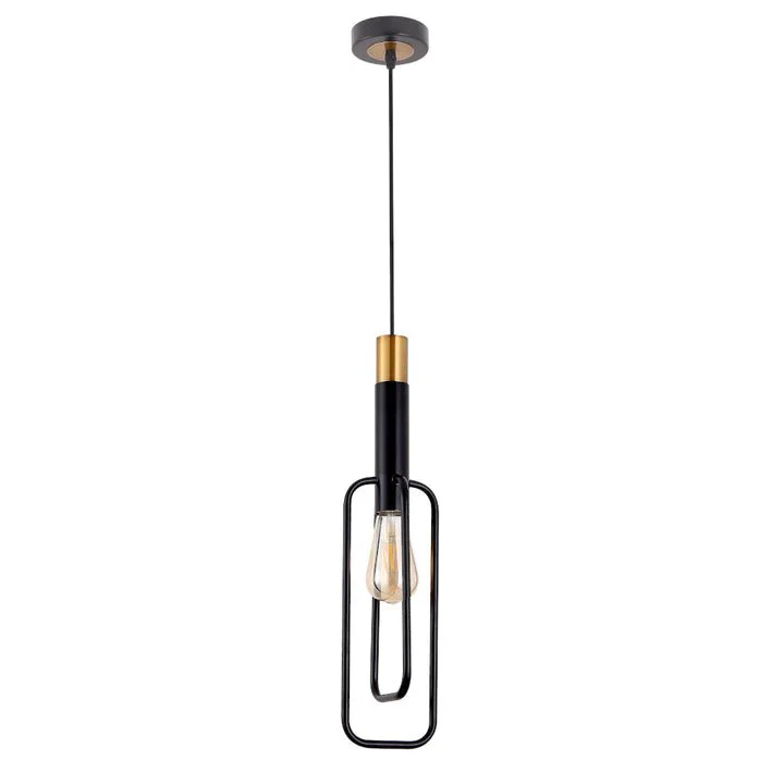 Telbix Marvin 1 Lt Pendant Square- Black Gold - Image 2