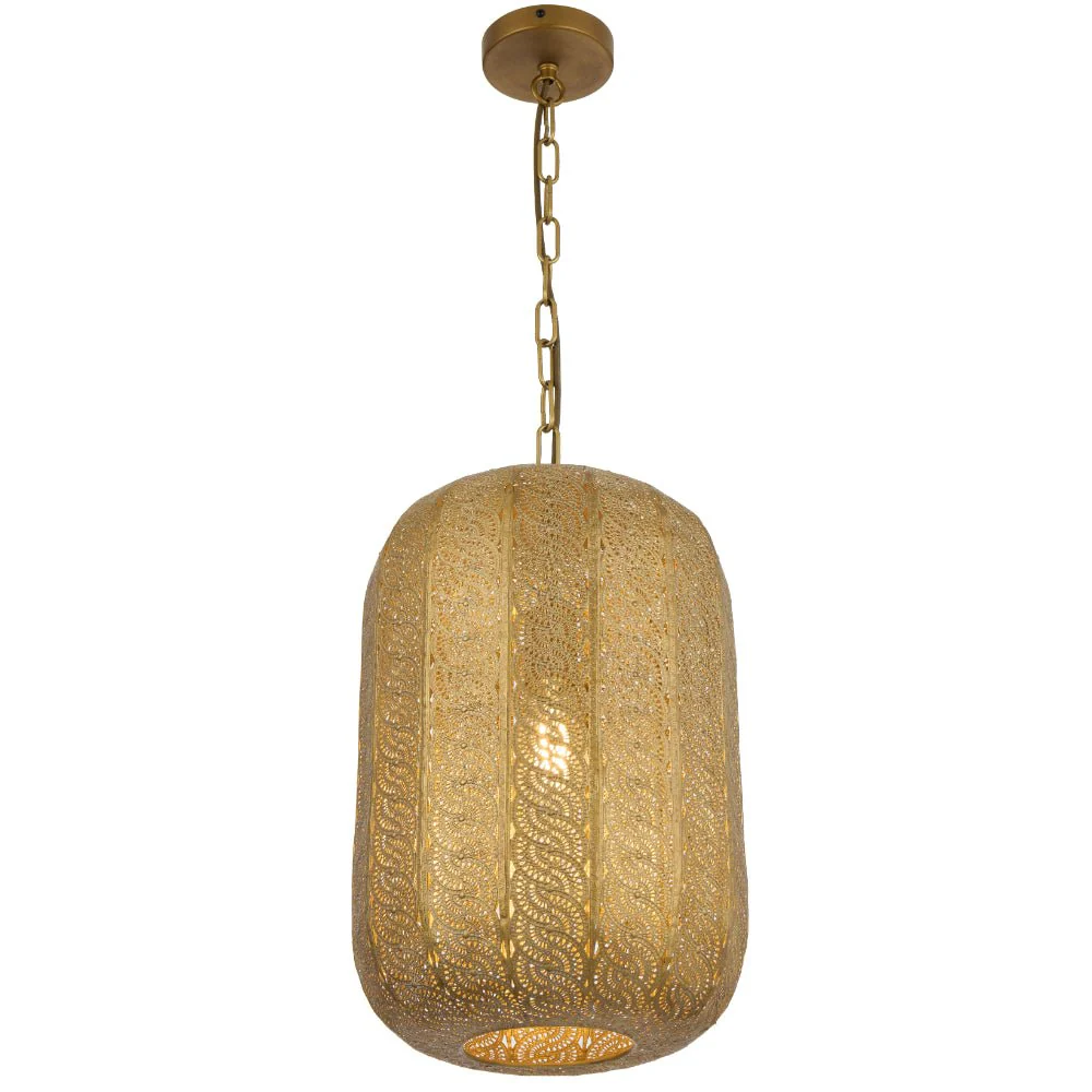 Telbix Masya 1 Light Pendant Antique Brass MASYA PE-AB - Image 2