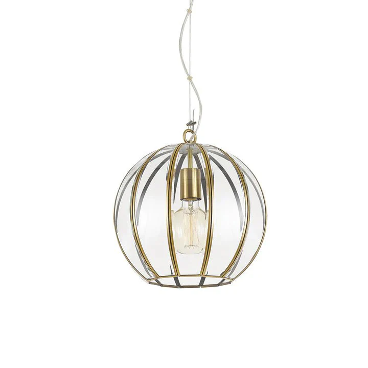 Telbix Medina 30 Pendant - Antique Brass