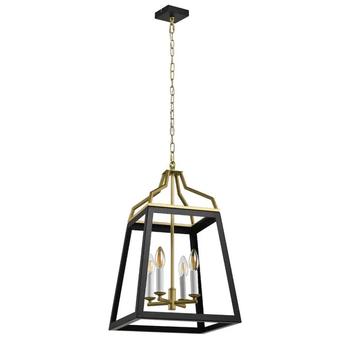 Telbix Monteal 4 Light Pendant- Antique Gold - Image 2