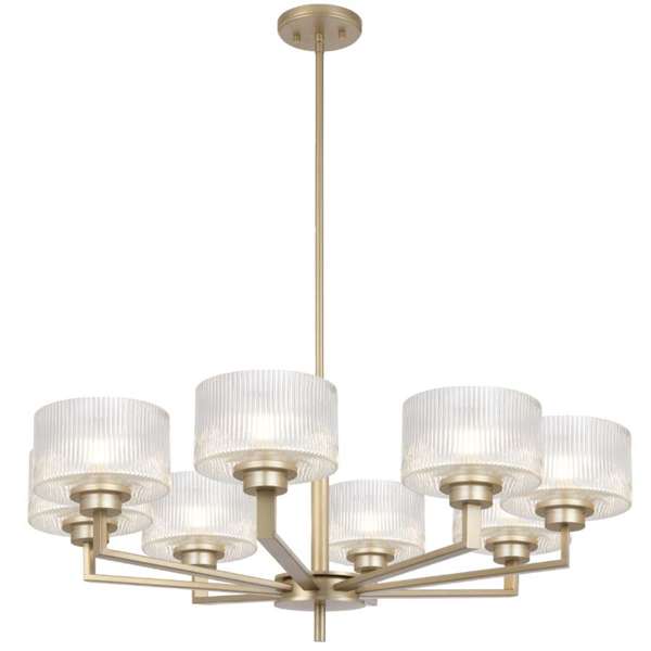 Telbix Moreno II 3, 5 and 8 Light Pendant in Antique Gold, Antique Silver and Black - Image 7