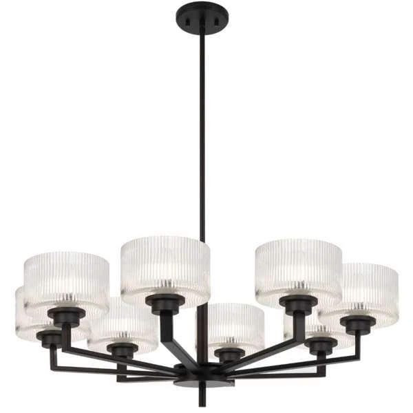 Telbix Moreno II 3, 5 and 8 Light Pendant in Antique Gold, Antique Silver and Black - Image 8