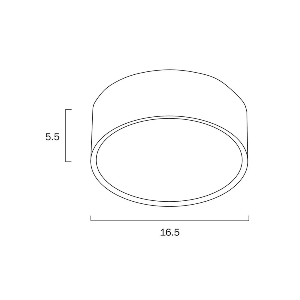 Telbix NARA - 18W LED Tri-Colour Dimmable 157mm Round Surface Mount Downlight - Image 3
