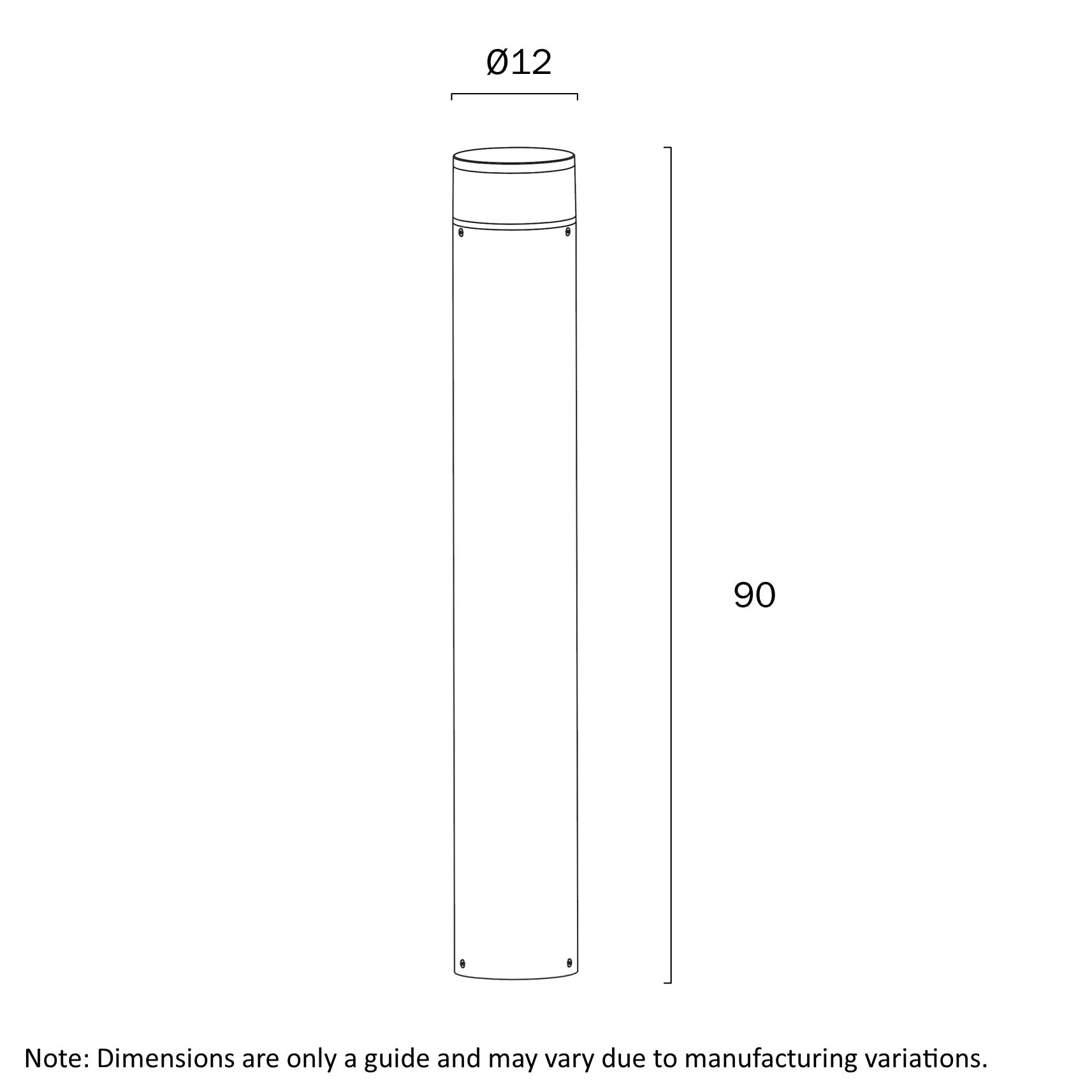 Telbix Noral LED Bollard Black - NORAL EX.P-BKCL - Image 6