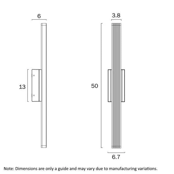 Telbix Ostel 1 Light Exterior Wall Light - Image 3