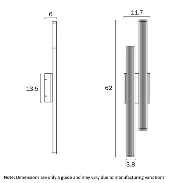 Telbix Ostel 2 Light Exterior Wall Light - Image 3
