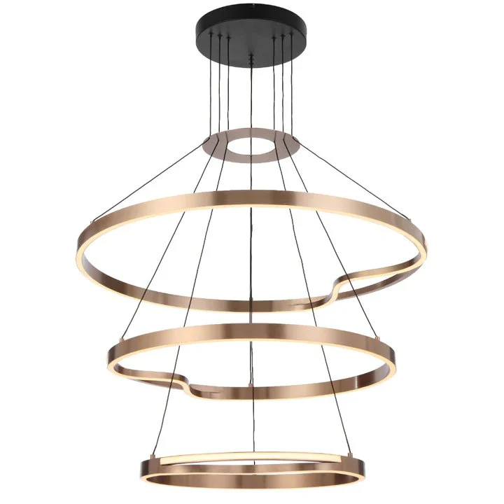 Telbix Ostrom 3 Tier Pendant- Gold