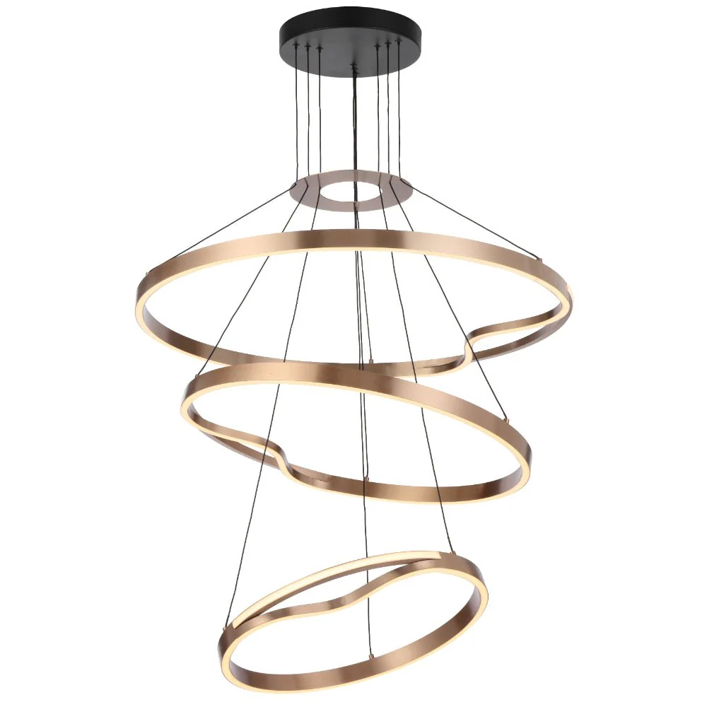 Telbix Ostrom 3 Tier Pendant- Gold - Image 2