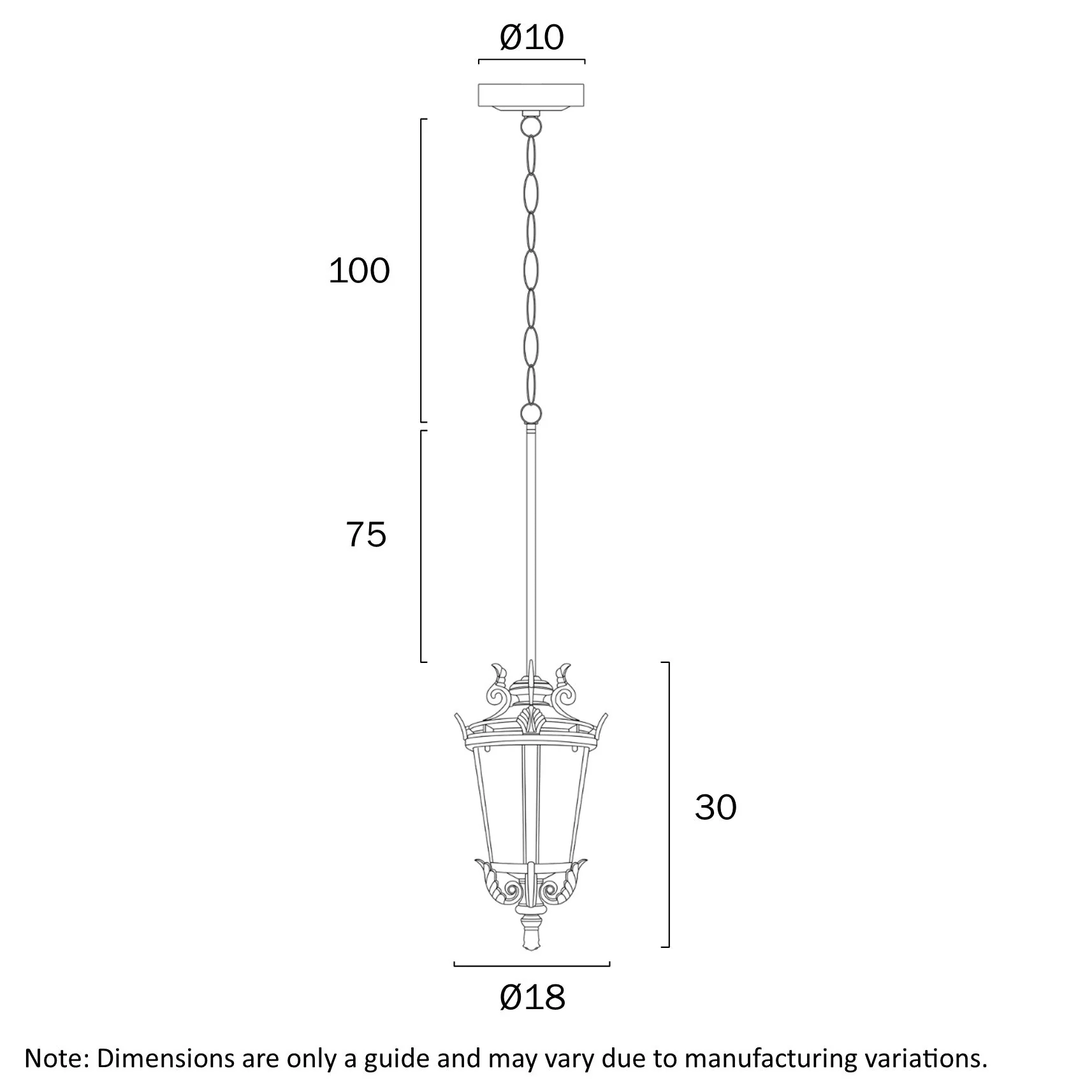 Telbix Pedral Outdoor Pendant Light in Bronze & Black | 18cm & 23cm - Image 15