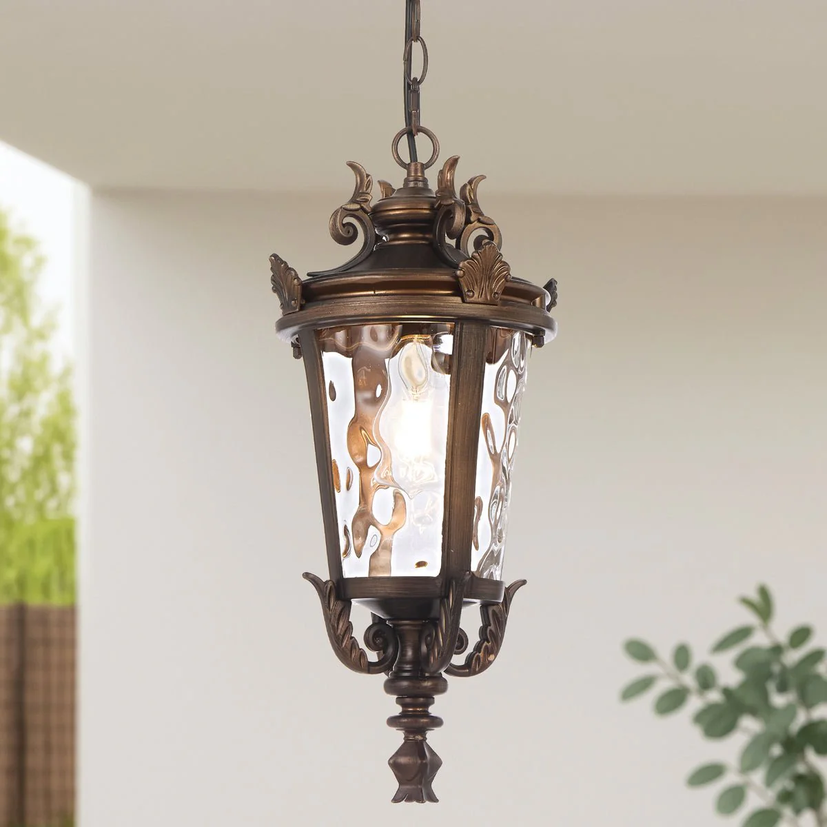 Telbix Pedral Outdoor Pendant Light in Bronze & Black | 18cm & 23cm - Image 16