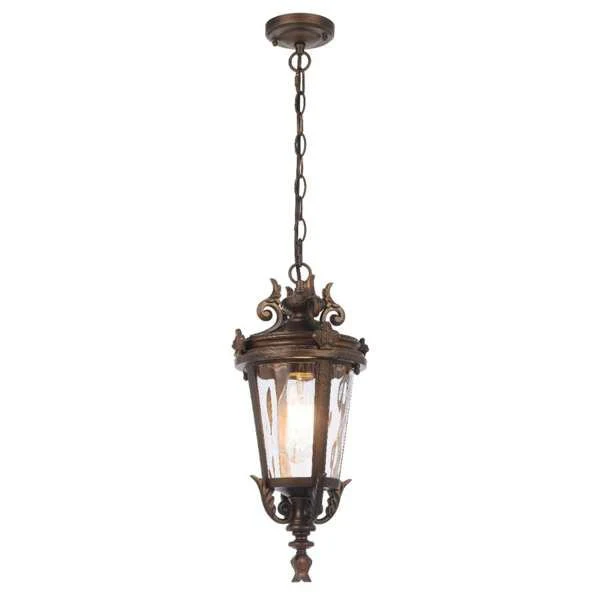 Telbix Pedral Outdoor Pendant Light in Bronze & Black | 18cm & 23cm - Image 2